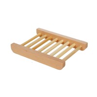 NATURAL BAMBOO SOAP DISH TRAY HOLDER